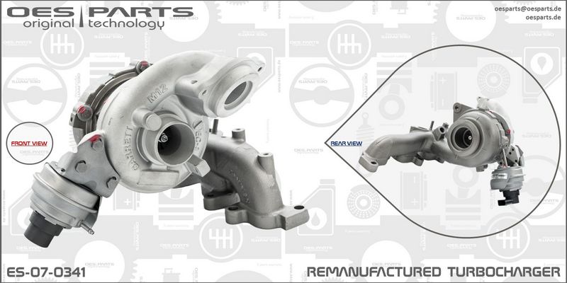 OES PARTS kompresorius, įkrovimo sistema ES-07-0341